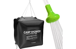 Přenosná cestovní solární sprcha OLARN 40 litrů