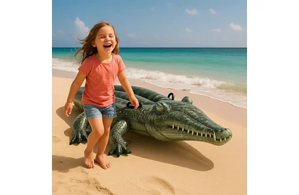 Nafukovací lehátko krokodýl 170 x 86 cm – I57551