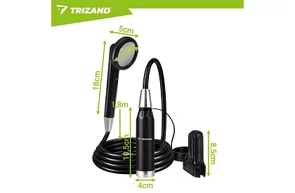 Kempingová sprcha s pumpou 2200 mAh – dobíjecí