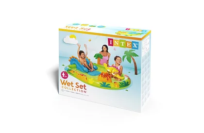 Nafukovací vodní hřiště se skluzavkou 191 x 152 x 58 cm – Dinosaurus I57166