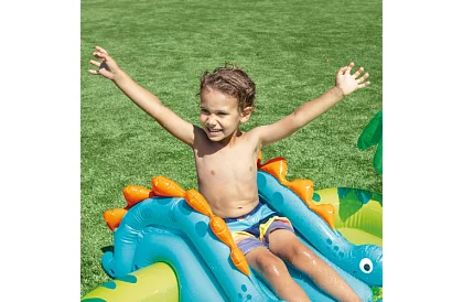 Nafukovací vodní hřiště se skluzavkou 191 x 152 x 58 cm – Dinosaurus I57166