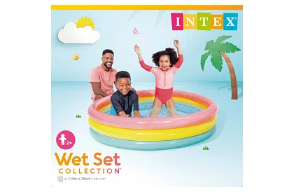 Nafukovací dětský bazén s měkkým dnem 114 x 25 cm – I57412NP