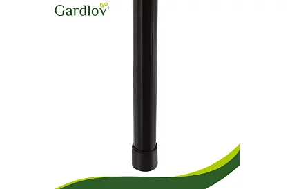 Skládací černý zahradní stůl – stůl na balkon, terasu