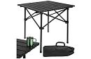 Skládací černý zahradní stůl – stůl na balkon, terasu