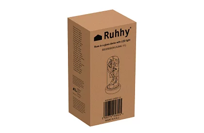 Věčná růže ve skle s LED osvětlením