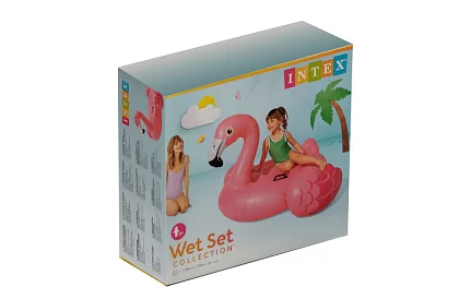 Nafukovací lehátko plameňák 178 × 135 × 97 cm - I57558