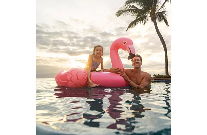 Nafukovací lehátko plameňák 178 × 135 × 97 cm - I57558