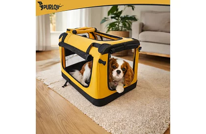 Skládací přepravní taška pro zvířata – 60 × 42 × 44 cm