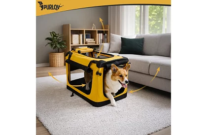 Skládací přepravní taška pro zvířata – 60 × 42 × 44 cm