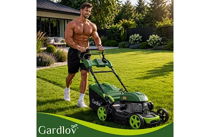 Benzínová sekačka DriveX PRO s pojezdem 196 cm³, 3,4 kW, 51 cm, 60 l koš