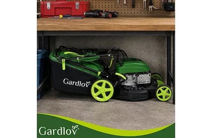 Benzínová sekačka DriveX PRO s pojezdem 196 cm³, 3,4 kW, 51 cm, 60 l koš