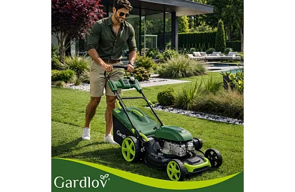 Benzínová sekačka DriveX PRO s pojezdem 196 cm³, 3,4 kW, 51 cm, 60 l koš