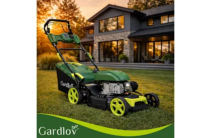 Benzínová sekačka DriveX PRO s pojezdem 196 cm³, 3,4 kW, 51 cm, 60 l koš