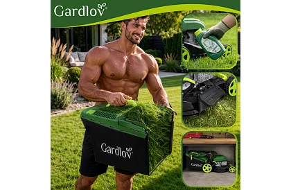 Benzínová sekačka DriveX PRO s pojezdem 196 cm³, 3,4 kW, 51 cm, 60 l koš