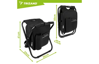 Rybářská židle s batohem Tourist 3v1 skládací – nosnost 150 kg