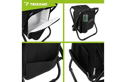 Rybářská židle s batohem Tourist 3v1 skládací – nosnost 150 kg