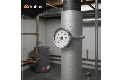 Příložný kulatý teploměr do 120 °C