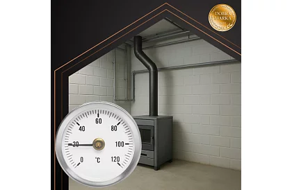 Příložný kulatý teploměr do 120 °C