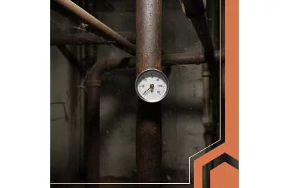 Příložný kulatý teploměr do 120 °C