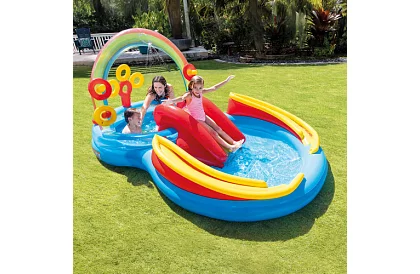 Nafukovací vodní hřiště 297 x 193 x 135 cm - I57453NP