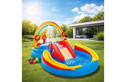 Nafukovací vodní hřiště 297 x 193 x 135 cm - I57453NP