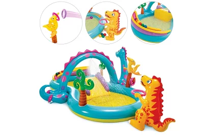 Vodní hřiště 302 × 229 × 112 cm – Dinoland I57135NP
