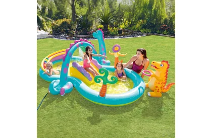 Vodní hřiště 302 × 229 × 112 cm – Dinoland I57135NP