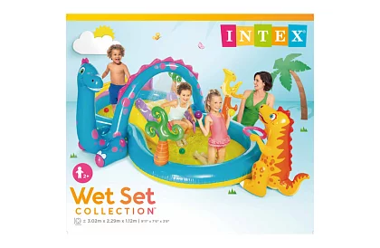 Vodní hřiště 302 × 229 × 112 cm – Dinoland I57135NP