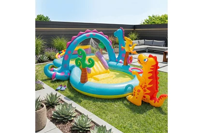 Vodní hřiště 302 × 229 × 112 cm – Dinoland I57135NP