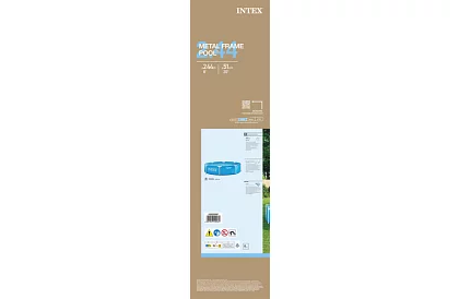 Bazén s kovovým rámem 1820 l – 244 × 51 cm I28205NP