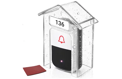 Ochranná stříška na domovní zvonek