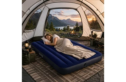 Nafukovací sametová matrace 137 × 191 × 25 cm – Dura-Beam