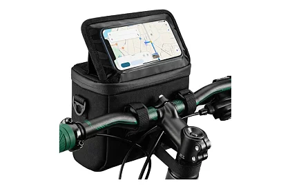 Voděodolná taška na řídítka kola s držákem telefonu