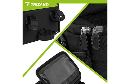 Voděodolná taška na řídítka kola s držákem telefonu