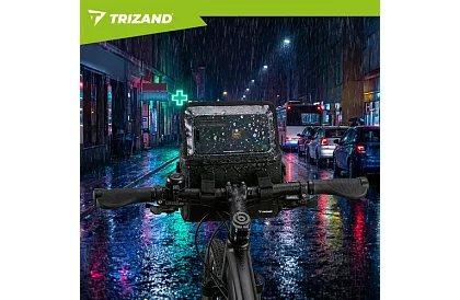 Voděodolná taška na řídítka kola s držákem telefonu