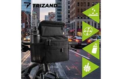 Voděodolná taška na řídítka kola s držákem telefonu