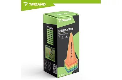 Tréninkové barevné kužely 23 cm – sada 10 ks