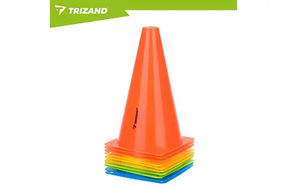 Tréninkové barevné kužely 23 cm – sada 10 ks