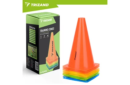 Tréninkové barevné kužely 23 cm – sada 10 ks