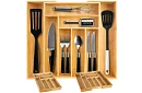 Bambusový organizér do šuplíků – nastavitelný příborník