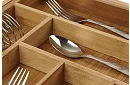 Bambusový organizér do šuplíků – nastavitelný příborník