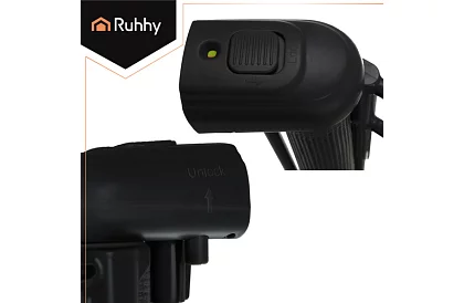 Výsuvná bezpečnostní roleta do dveří – šedá - 160 cm