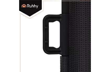 Výsuvná bezpečnostní roleta do dveří – šedá - 160 cm