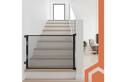 Výsuvná bezpečnostní roleta do dveří – šedá - 160 cm