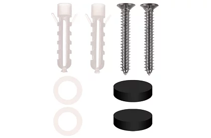 Koupelnová polička - černá - 50 cm