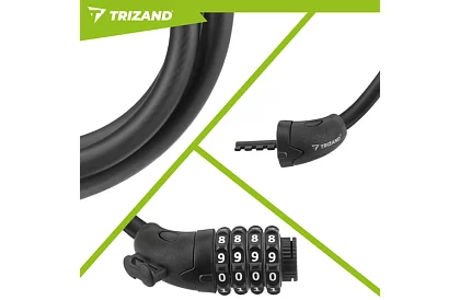 Ocelový kódový zámek 120 cm – na kolo i vybavení