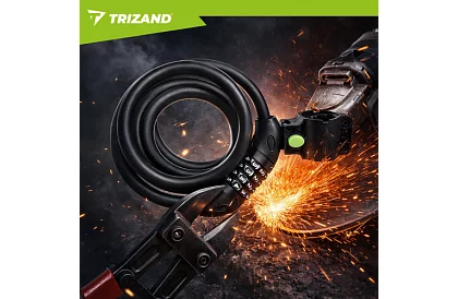 Ocelový kódový zámek 120 cm – na kolo i vybavení