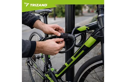 Ocelový kódový zámek 120 cm – na kolo i vybavení