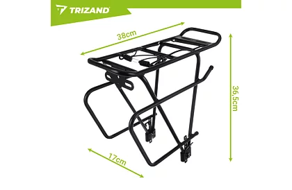 Univerzální zadní nosič na kolo – hliníkový, nosnost 25 kg