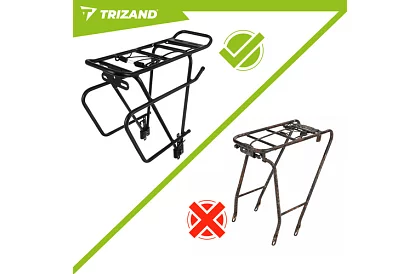 Univerzální zadní nosič na kolo – hliníkový, nosnost 25 kg